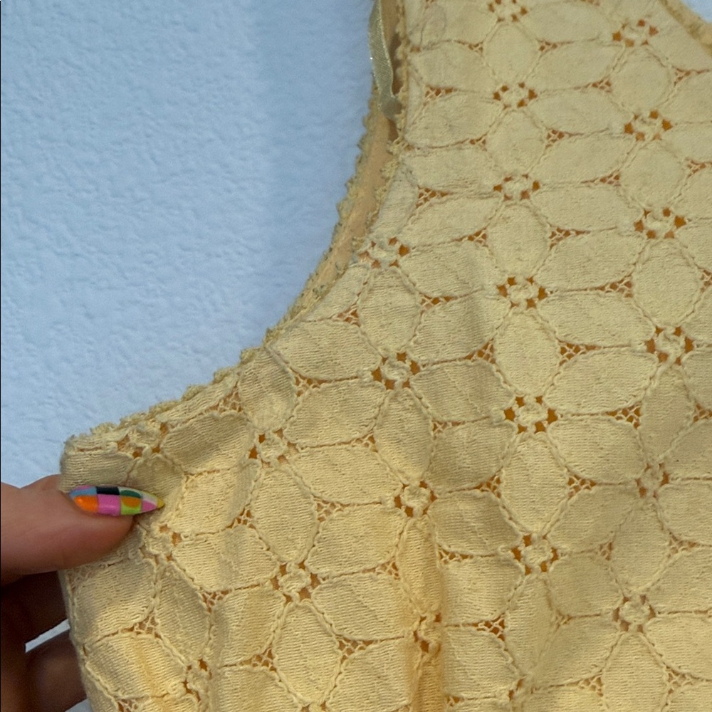 Juicy Couture Yellow eyelet Dress with Bow - Picture 4 of 5
